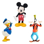Kit Com 3 Mordedor Para Bebê Macio - Disney - Mickey Donald E Pateta