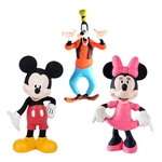 Kit Com 3 Mordedor Para Bebê Macio - Disney - Mickey, Minnie E Pateta