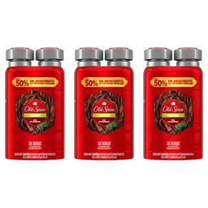 Kit com 3 Old Spice Lenha Desodorante Aerosol 2x150ml