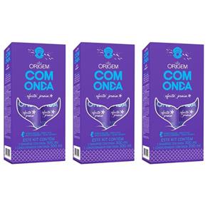 Kit com 3 Origem com Onda Shampoo + Condicionador 300ml