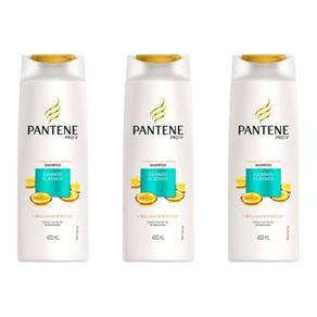 Kit com 3 Pantene Cuidado Clássico Shampoo 400ml