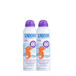 Kit Com 2 Protetor Solar Sundown Kids Fps 60 Spray 150ml