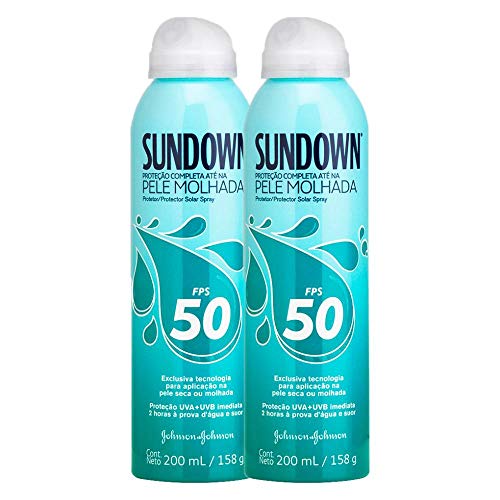 Kit com 2 Protetor Solar Sundown Pele Molhada Spray Fps 50 Spray 200ml