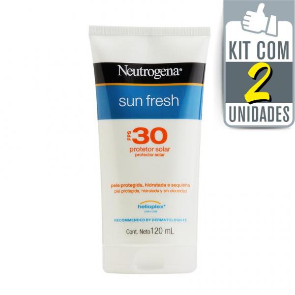 Kit com 2 Protetores NEUTROGENA Sun Fresh FPS30 120ml - Neutrogena