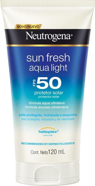 Kit com 2 Protetores Solar Neutrogena Sun Fresh Aqua Light FPS 50 120ml