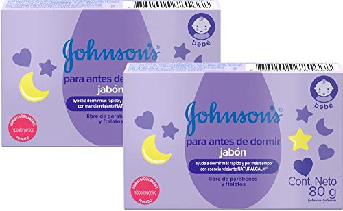Kit com 2 Sabonetes Barra Hora do Sono Johnson's Baby 80g