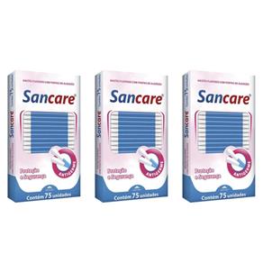 Kit com 3 Sanfarma Sancare Hastes Flexíveis com 75