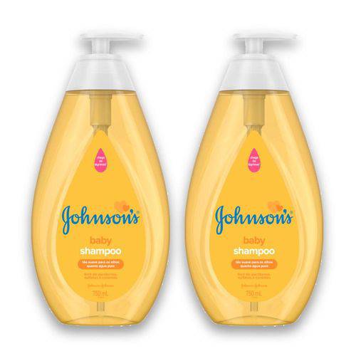 Kit com 2 Shampoo JOHNSON'S Baby Regular 750ml