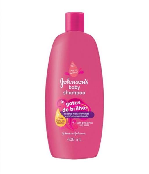 Kit com 2 Shampoo JOHNSONS Baby Gotas de Brilho 400ml - Johnsons