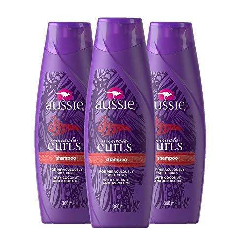Kit com 3 Shampoos Aussie Miracle Curls 360ml