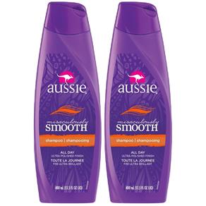 Kit com 2 Shampoos Aussie Miraculously Smooth 400ml - 400 Ml