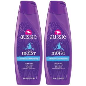 Kit com 2 Shampoos Aussie Moist 400ml - 400 Ml
