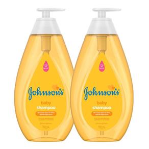 Kit com 2 Shampoos Johnson`s Baby Regular 750ml