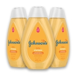 Kit com 3 Shampoos JOHNSON'S Baby Regular 400ml