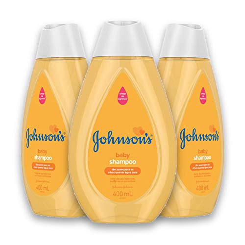 Kit com 3 Shampoos JOHNSON'S Baby Regular 400ml