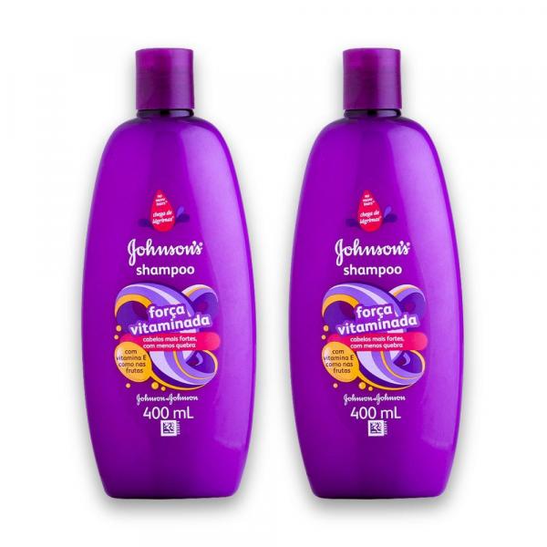 Kit com 2 Shampoos JOHNSONS Força Vitaminada 400ml - Johnsons