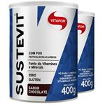Kit C/ 2 Sustevit Fibras Alimentares Vitafor 400g Chocolate