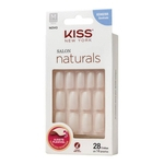 Kit Com 2 Unhas Salon Naturals Quadrado Médio Ksn02Br Kissny