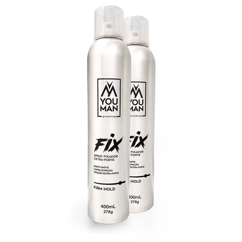 Kit com 2 Unidades: Spray Fixador You Man Grooming | 400 Ml | Matte |...