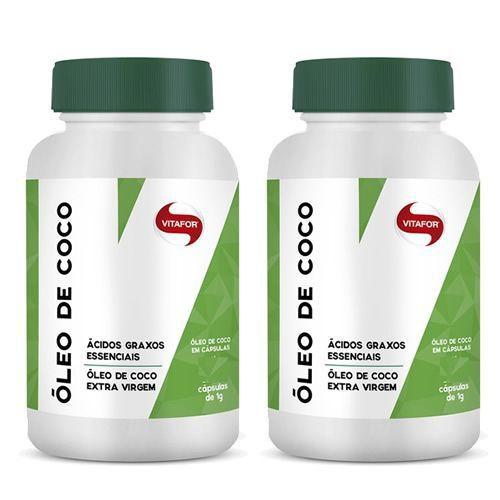 Combo 2 - Óleo de Coco Extravirgem 1g - 60 Cápsulas - Vitafor