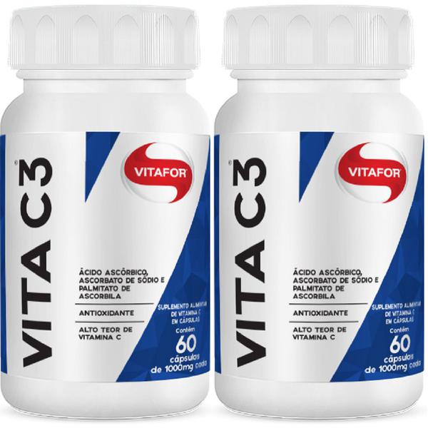 Kit com 2 X Vita C 60 Cápsulas - Vitafor