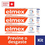 Kit com 3x90g Elmex Creme Dental