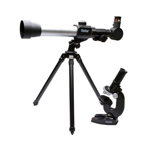 Kit Combinado Telescópio e Microscópio Vivtelmic20 - Vivitar