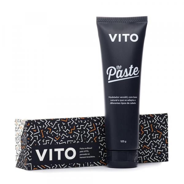 Kit Combo para Cabelos - Fixação Forte - Shampoo + The Paste + Pente de Madeira - Vito