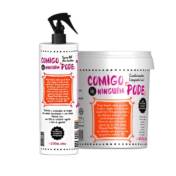 Kit Comigo Ninguém Pode (spray 230ml + Cond Limpante 5 em 1 - 400g) Lola Cosmeticos