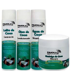 Kit Completo Paiolla Extrato de Coco Ultra Hidratante - 4 Produtos