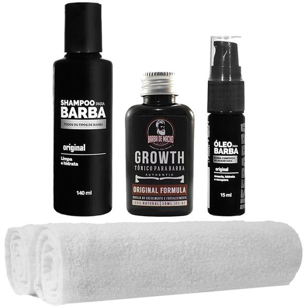 Kit Completo Shampoo Toalhas Óleo Usebarba - Use Barba