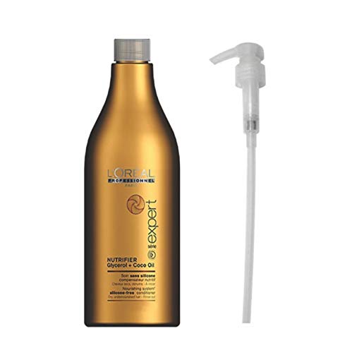 Kit Condicionador L'Oréal Sem Silicone Nutrifier (1,5L) e Válvula Pump