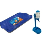 Kit Contendo Um Sanitário Higiênico Para Cães E Um Bebedouro Azul