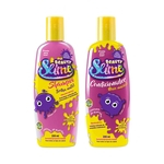 Kit Cores Neon Slime Pink - Shampoo + Cond 200ml