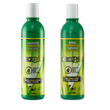 Kit Crece Pelo Shampoo 370Ml Condicionado 350Gr Boé