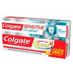 Kit Creme Dental Colgate Sensitive Pro-alívio 50g + Total 12 Clean Mint 50g