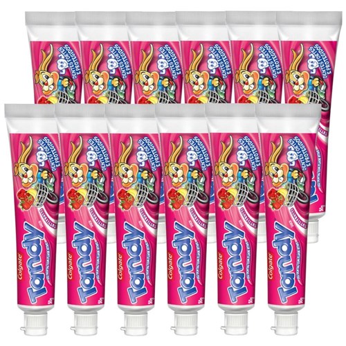 Kit Creme Dental Colgate Tandy Tutti Frutti 50G com 12 Unidades