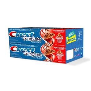 Kit Creme Dental Crest Complete Cinnamon - 4 Unidades
