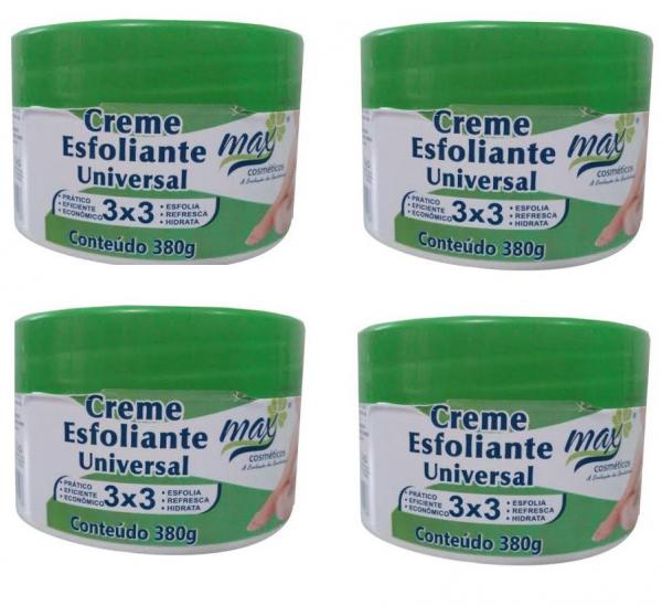 Kit Creme Esfoliante Universal Max Cosmeticos c/4unds.