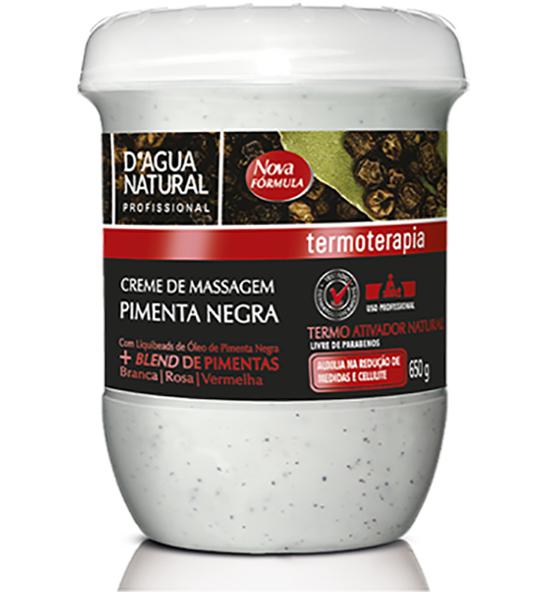 Kit Creme + Gel + Serum + Fluido Termo Ativo Pimenta Negra - Dagua Natural