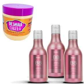 Kit Creme Hidratação Profunda Desmaia Cabelo e Bb Cream