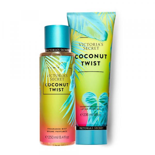 Kit Creme Hidratante + Body Splash Victoria's Secret Coconut Twist Importado Original - Victoria Secret