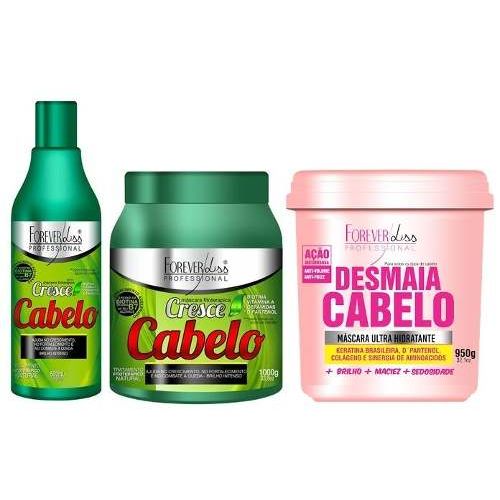 Kit Cresce Cabelo Forever Liss + Desmaia Cabelo 950g