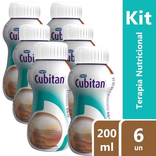 Kit Cubitan Chocolate 6 Unidades de 200ml Vencimento 10/2019