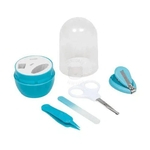 Kit Cuidados Baby 4 peças com Estojo cilindrico - Azul