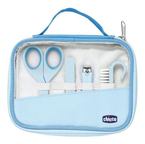 Kit Cuidados e Higiene do Bebê Manicure Completa Chicco Azul