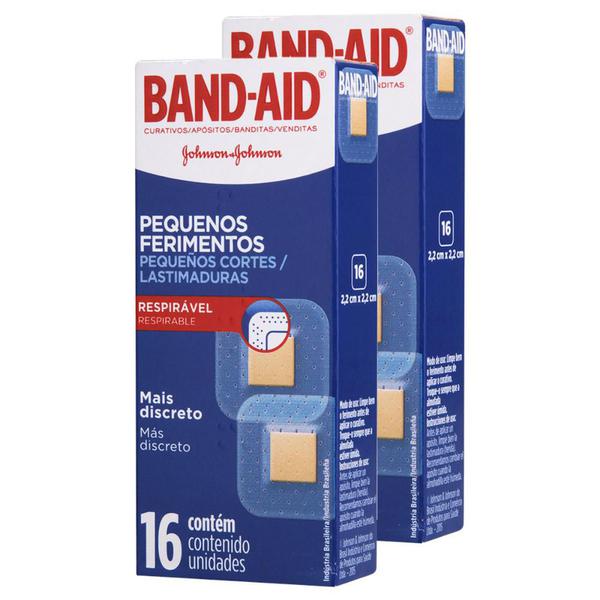 Kit Curativos Band-Aid para Pequenos Ferimentos com 32 Unidades