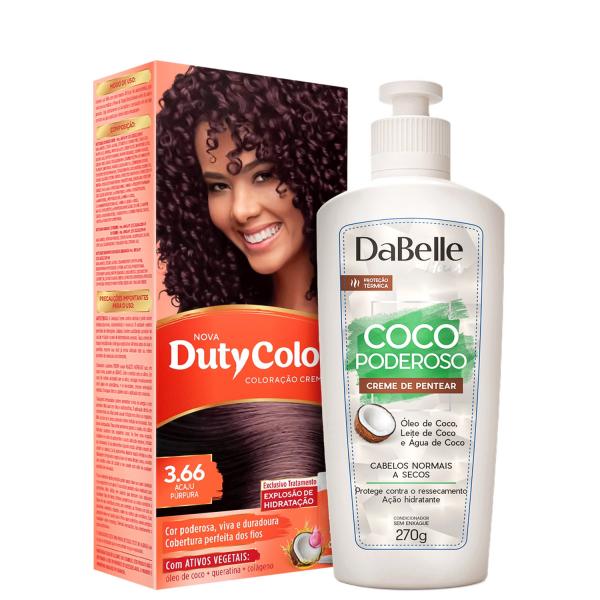 Kit DaBelle Hair DutyColor Coco Acaju Púrpura (2 Produtos)