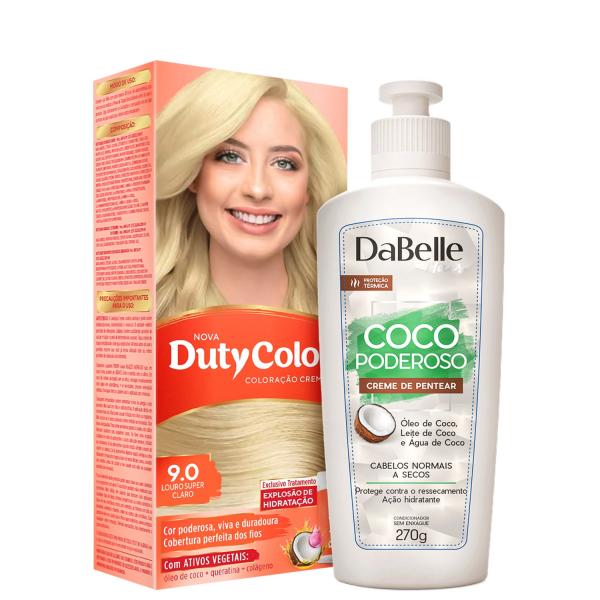 Kit DaBelle Hair DutyColor Coco Louro Super Claro (2 Produtos)