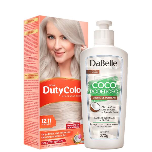 Kit DaBelle Hair DutyColor Coco Platinado (2 Produtos)